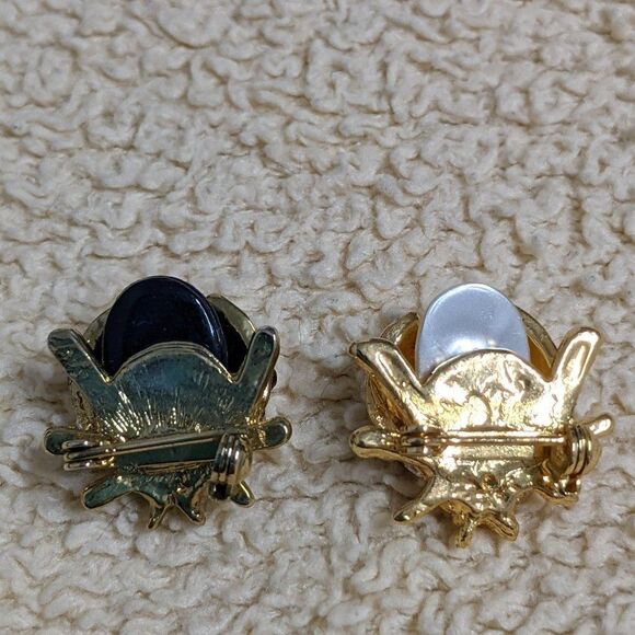 Vintage Petite Rhinestone/Goldtone Ladybug Brooches -Scatter Pins - Picture 13 of 16